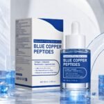 Set 2 Blue Copper Peptides Bakuchiol Plump Glow Serum 30ml, Tripeptide-1 Copper Collagen Boost Anti-Aging Facial Serum, Gentle Retinol Alternative, Hyaluronic Acid 72H Hydration, Calming Redness & Skin Barrier Repair Serum for Dark Spots Dull Skin