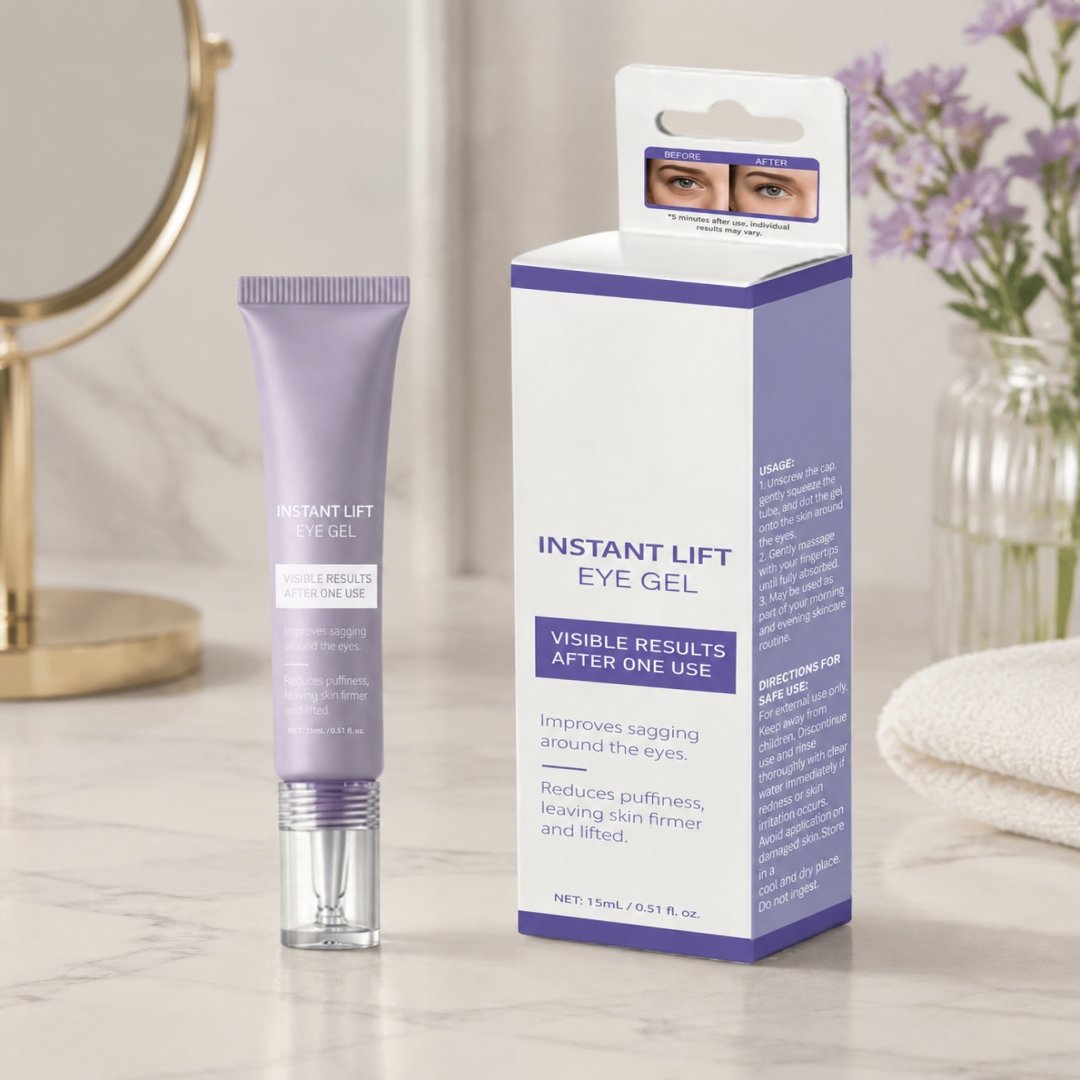 Gel lifting instant pentru ochi-10 Set 2 Instant Lift Eye Gel 15ml, Quick‑Effect Firming Eye Treatment Cream, Reduce Puffiness & Under‑Eye Bags, Lift and Tighten Sagging Eyelid Skin, Instant Bright Eye Care for Daily Use - Image 1