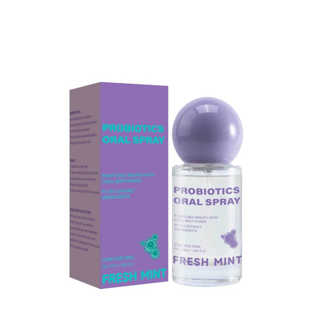 详情-2 Set 2 Probiotics Oral Breath Spray 20ml, Fresh Mint Flavor, Plant Extract Oral Care Mist, Portable Instant Bad Breath Refresher for Daily On‑the‑Go Use - Image 1