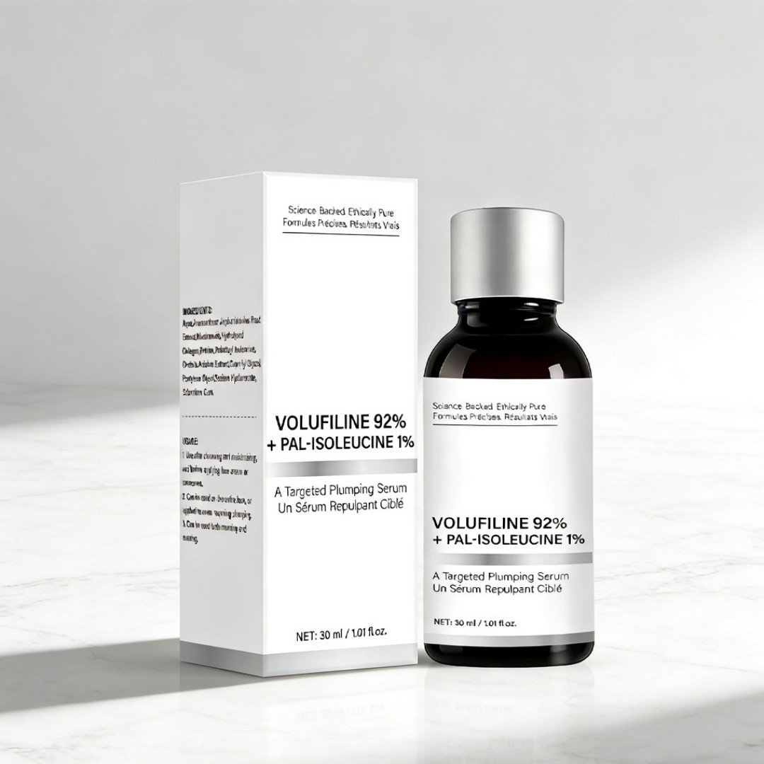 详情-6 Volufiline 92% + Pal‑Isoleucine 1% Plumping Facial Serum 30ml, Niacinamide & Centella Asiatica, Plump & Firm Skin, Brighten Tone Refine Pores, Soothe Redness for Seasonal Skin - Image 1
